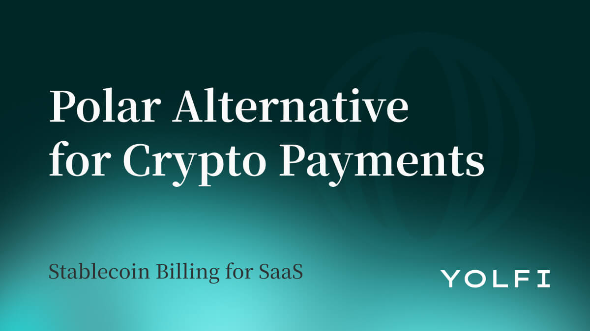 Alternative à Polar pour les paiements crypto : USDC, USDT, liens de paiement et webhooks
